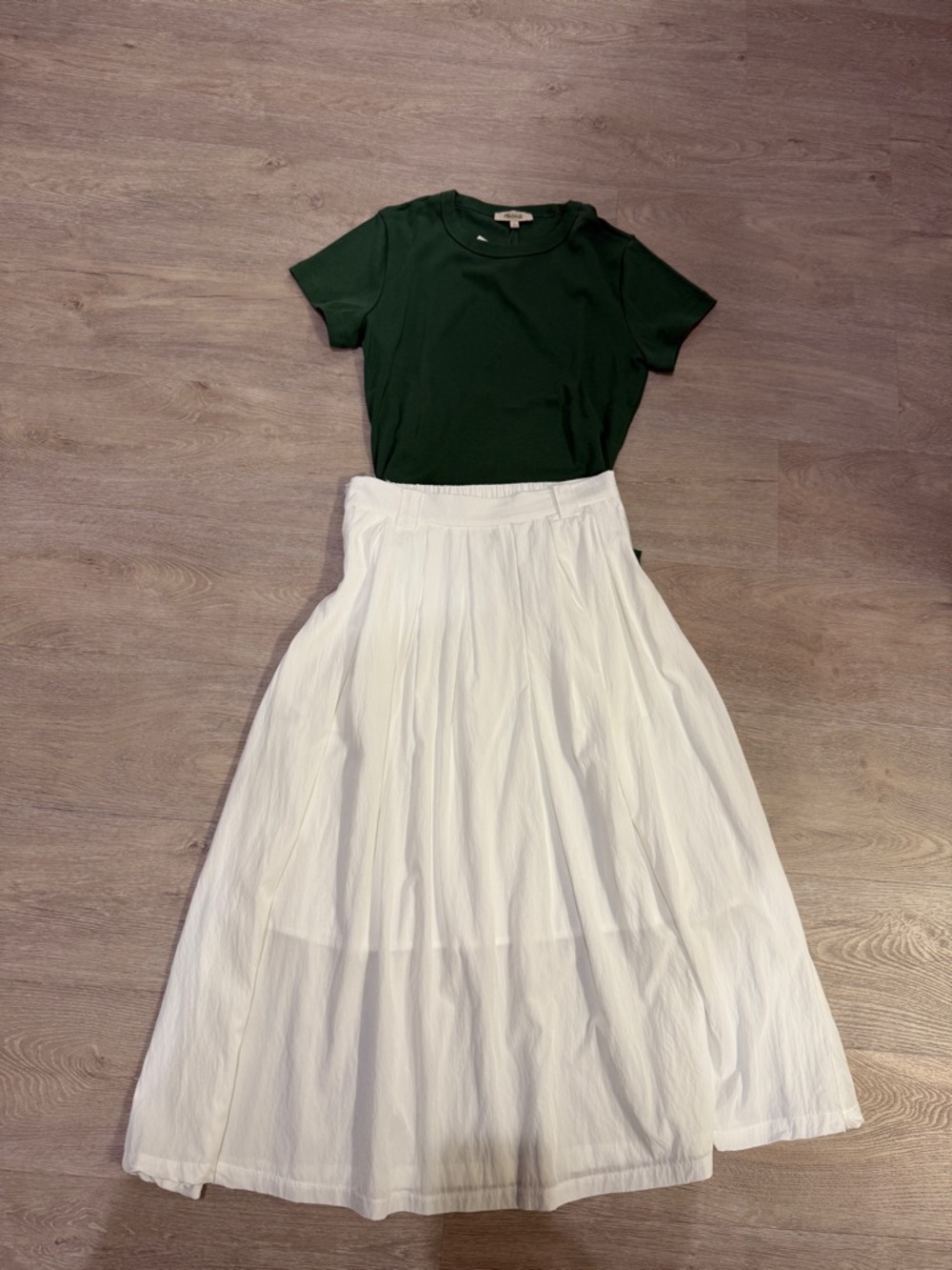 White midi Skirt -